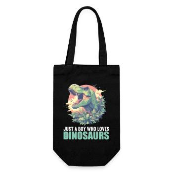 Dino Dinosaur Dinosaur - Gift Bag for Bottles - black - Front