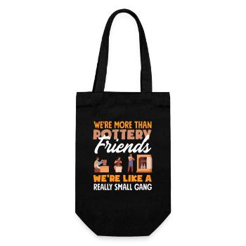 More Than Pottery Friends Small Group - Gift Bag for Bottles - black - Front