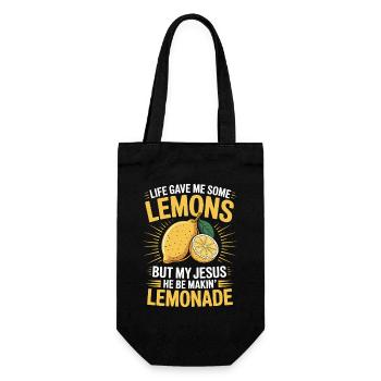 When life gives you lemons, my - Gift Bag for Bottles - black - Front