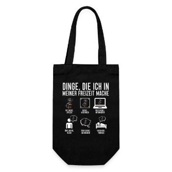 Dachshund Dog Wire-haired Dachshund Stubborn - Gift Bag for Bottles - black - Front