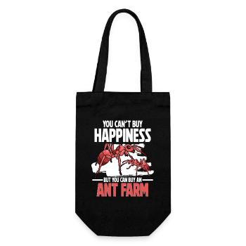 Ameisenzucht Ameisenzüchter Ameisen - Geschenkbeutel für Flaschen - Schwarz - Vorne