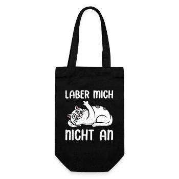 Mallorca LABER MICH NICHT AN Anti Flirt Lustiges - Geschenkbeutel für Flaschen - Schwarz - Vorne