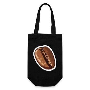 Kaffee - Geschenkbeutel für Flaschen - Schwarz - Vorne
