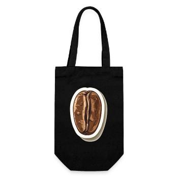 Kaffee - Geschenkbeutel für Flaschen - Schwarz - Vorne
