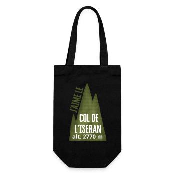 COL DE L’ISERAN ALT 2770 meters - Gift Bag for Bottles - black - Front