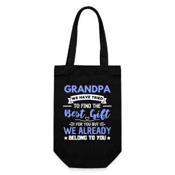 Citation d'amour de la famille grand-père - Sac à bouteille - noir - Devant