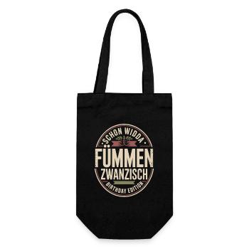Already Widda Fümmen Zwanzisch 50th birthday - Gift Bag for Bottles - black - Front