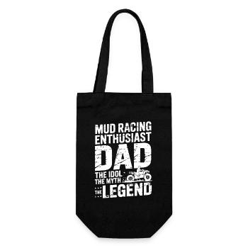 Papa, passionné de courses de boue, l'idole adore la boue - Sac à bouteille - noir - Devant