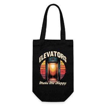 Elevator toddler & kids - Gift Bag for Bottles - black - Front