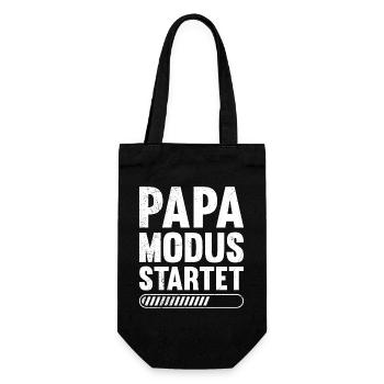 Soon to be a father DAD MODE STARTS Funny - Gift Bag for Bottles - black - Front