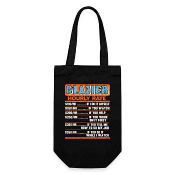 Trust Me Im A Glazier Skilled Trades Humor - Gift Bag for Bottles - black - Front