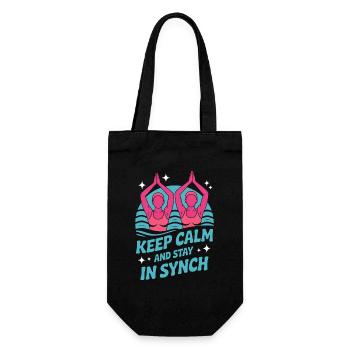 Synchronschwimmen Kunstschwimmen Wassersport - Geschenkbeutel für Flaschen - Schwarz - Vorne
