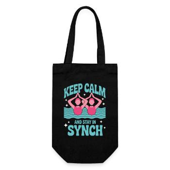 Synchronschwimmen Kunstschwimmen Wassersport - Geschenkbeutel für Flaschen - Schwarz - Vorne