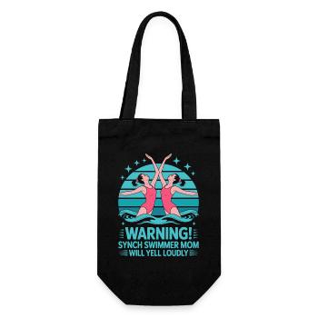 Synchronschwimmen Kunstschwimmen Wassersport - Geschenkbeutel für Flaschen - Schwarz - Vorne