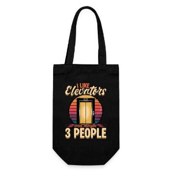 Elevator toddler & kids - Gift Bag for Bottles - black - Front