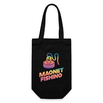 Neodymium Magnet Fishing Magnetic Fisher - Gift Bag for Bottles - black - Front