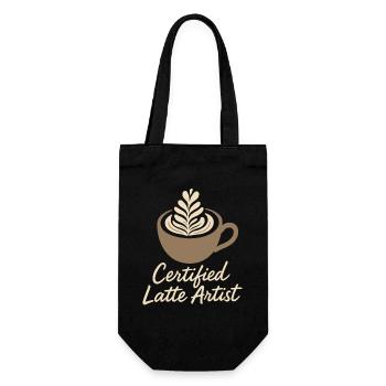 Barista Espresso Crew Coffee Slinger Latte - Gift Bag for Bottles - black - Front