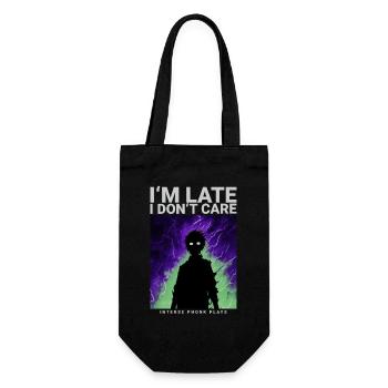 Je suis en retard je m’en fous Spruch gamer phonk esthétique - Sac à bouteille - noir - Devant
