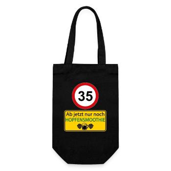 35 From now on only hop smoothie - Gift Bag for Bottles - black - Front