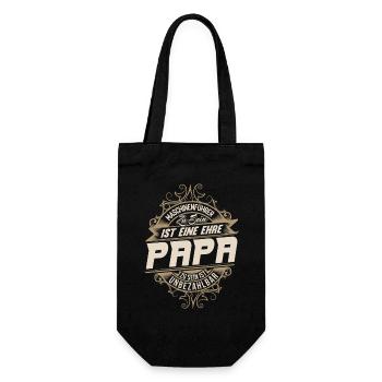 Papa opérateur de machine - Sac à bouteille - noir - Devant