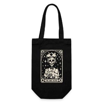 NICU Nurse Tarot Card - Gift Bag for Bottles - black - Front