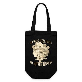 Chickens Saying - Gift Bag for Bottles - black - Front