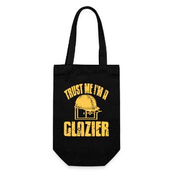 I Am Not A Glazier I Command Glass With Skill - Geschenkbeutel für Flaschen - Schwarz - Vorne