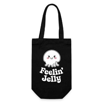 Feeling Jelly jellyfish friend for sea lovers and - Gift Bag for Bottles - black - Front