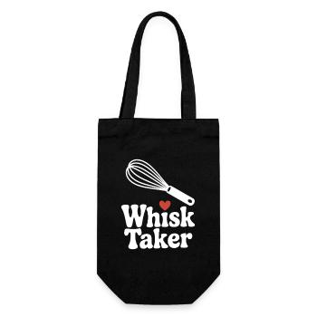 Whisk Taker - Gift Bag for Bottles - black - Front