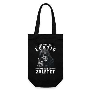 Dire que tu es drôle Grim Reaper Skull Motif - Sac à bouteille - noir - Devant