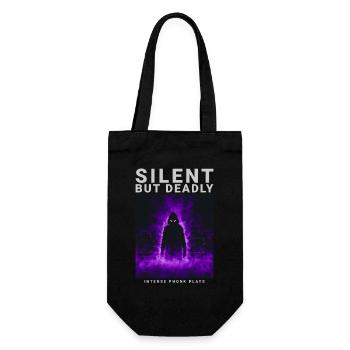 Silent But Deadly Anime Gamer Phonk Geschenk - Geschenkbeutel für Flaschen - Schwarz - Vorne