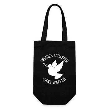 Créer la paix sans armes Colombe de la paix - Sac à bouteille - noir - Devant