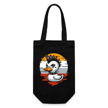 Punk Ducks Illustration - Sac à bouteille - noir - Devant