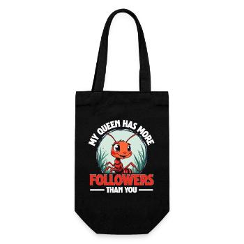 Ameisenzucht Ameisenzüchter Ameisen - Geschenkbeutel für Flaschen - Schwarz - Vorne