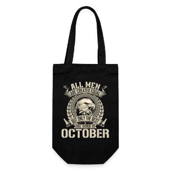 Eagle of Equality October Design - Gift Bag for Bottles - black - Front