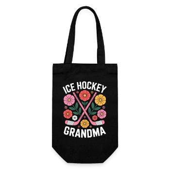 Eishockey Spruch Oma Eishockey Geschenk - Gift Bag for Bottles - black - Front