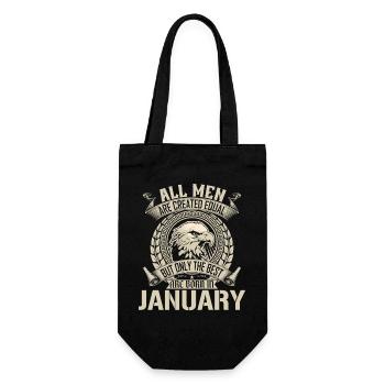 Januar Eagle Unity Motiv - Geschenkbeutel für Flaschen - Schwarz - Vorne