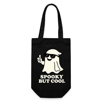 Cool mit Sonnenbrille - Geschenkbeutel für Flaschen - Schwarz - Vorne