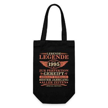 30th Birthday Vintage 1995 - Gift Bag for Bottles - black - Front