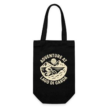 Adventure At Lago di Gards - Gift Bag for Bottles - black - Front