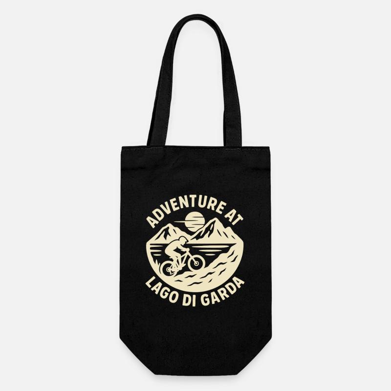 Adventure At Lago di Gards - Gift Bag for Bottles - black