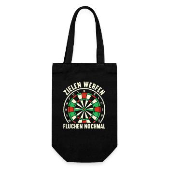 Darts Dart Dartboard Dartboard Dart Player - Gift Bag for Bottles - black - Front