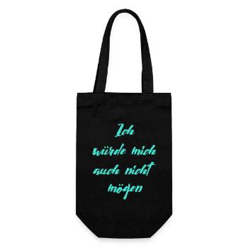 lustiger Spruch - lustige sprüche - Geschenkbeutel für Flaschen - Schwarz - Vorne
