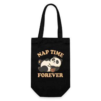 Panda – L'heure de la sieste pour toujours - Sac à bouteille - noir - Devant