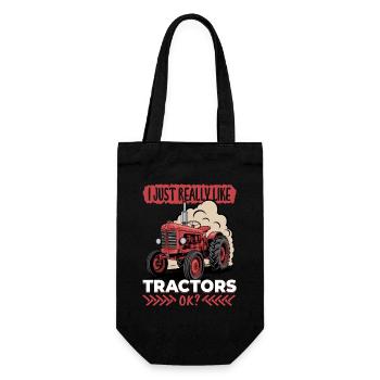 Tractor Kids Farm Lifestyle - Geschenkbeutel für Flaschen - Schwarz - Vorne
