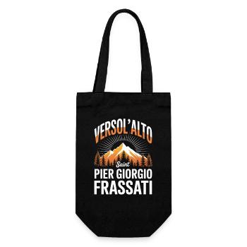 Verso L Alto Saint Pier Giorgio Frassati - Geschenkbeutel für Flaschen - Schwarz - Vorne