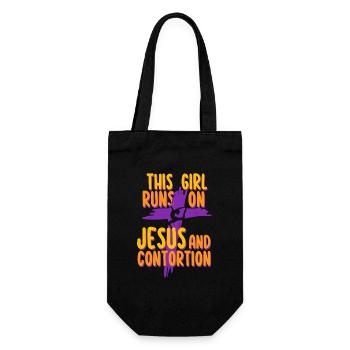 Contorsionniste Contorsion Jésus et contorsion - Sac à bouteille - noir - Devant