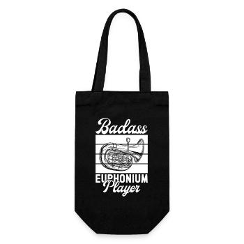 Baritone Player Badass Player Euphonium - Gift Bag for Bottles - black - Front