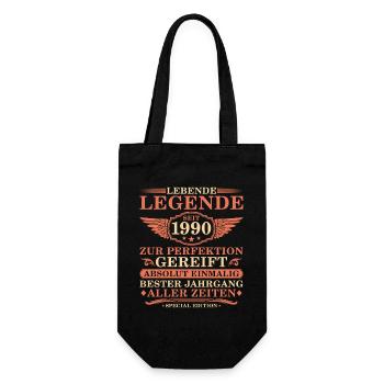 35e anniversaire Année millésime 1990 - Sac à bouteille - noir - Devant