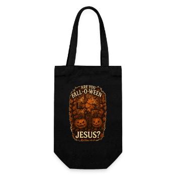 Are You Fall-O-Ween Jesus Halloween Fall - Gift Bag for Bottles - black - Front